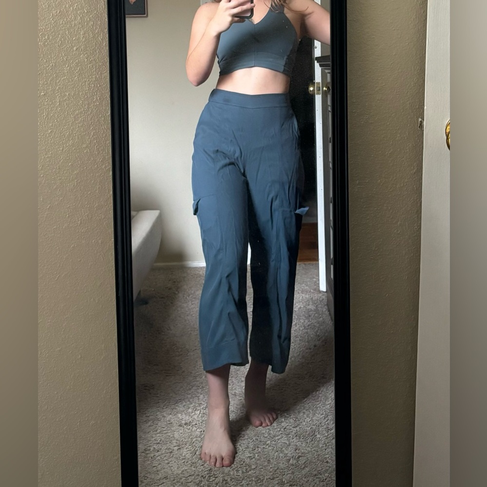 Lululemon Metropolis Maven High Rise Crop Iron Blue 4